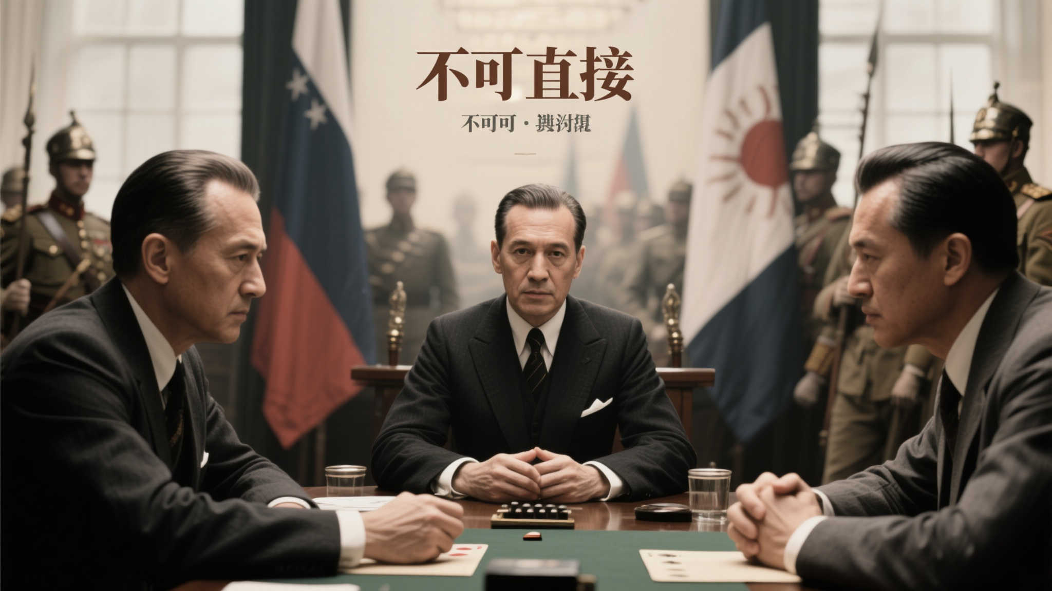 小林将军挥剑示威，对手呆立不敢动